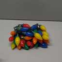 C9 Christmas Lights Outdoor, 23Ft 35LED C9 Vintage Christmas LED Lights C9 Multicolor Bulbs C9 Christmas String Lights Plug in for Outdoor Patio Backyard Indoor Party Tree Christmas Decor Green Wire