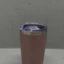 WETOWETO 20oz Insulated Stainless Steel Tumbler, Double Wall Vacuum Travel Coffee Mug, Powder Coated Tumbler Cup (Rose Gold,1)