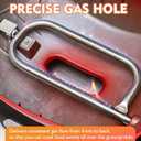 Grill Burner Tube for Weber Q100 Q120 Q1000 Q1200, 304 Stainless Steel 60040 17 Inch, Baby Q 386001 386002 516002, 516001, 50060001, 51060001 Gas Grills, Replacement Part Weber 69957/41657
