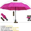 MRTLLOA 42/49 Inch Compact Travel Essentials Umbrella for Rain, Lightweight, Portable, Automatic, Strong, Waterproof Folding Umbrellas for Women, Men and Teenagers