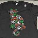 Christmas Cat T-Shirt, Size: XXL