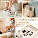 Nano Glass Beyond the Cream Foot File, Callus Remover for Feet with Foot Masks Moisturizing Silicone Gel Heel Socks, Foot Care Kit, Cracked Heel Treatment, Self Care Spa Gifts for Women/Seniors-Golden