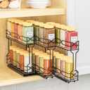RCHYFEED Pull Out Spice Rack Organizer for Cabinet,2.1 Wx10.5 Dx8 H,3 Pack