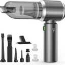 Handheld Vacuum Cordless, 3 Speed 28000Pa Brushless Motor Mini Car Vacuum Portable Cordless,Suitable for Home, Kitchens, Offices, Car, Pet Hair, Gray