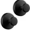 OUTXE Wreath Hanger for Front Door, Heavy Duty Suction Cup Reef Hook for Glass Window/Over Door/Outdoor, Christmas/Thanksgiving/Halloween/July 4th/Easter/Valentine/Fall/Summer/Spring (Black, 2-Pack)