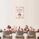 Pink Christmas Decor Gingerbread Christmas Decor Vintage Bakery Sign For Living Room Kitchen Home 812 Inches Tin Sign (Cakes)