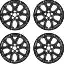 Wheel Skins comeptible with Jeep Cherokee 2014-2018 ; Set of 4 Pack;Glossy Black Wheel Covers;Set of 4 Packs;17 inch