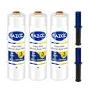 Stretch Film, RAZCC Stretch Wrap Industrial Strength, Shrink Wrap for Pallet Wrap, Heavy Duty Clear Plastic Wrap with Handles, Moving Wrapping Plastic Roll, 15" x 1000 Ft Per Roll, 60 Gauge, 2 Pack