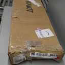 KAKIT Bimini Tops for Pontoon Boats with 2 Mesh Sidewalls Square Frame 600D Oxford Top with Rear Support Poles, Storage Boot 1 Inch Aluminum Frame(4 Bow 10'L 54" H 73"-78" W,Gray)