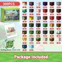 Intoypad 300PCS Magnetic Blocks for Kids, 0.8in Magnetic Building Block Toys for Boys Girls Age 3 4 5 6 7 8 9 10 Magnet Cubes Game Magnetic Tiles STEM Toys Christmas Birthday Gifts for Kids Toddlers