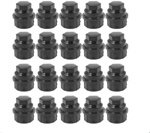 20PCS Black 24mm/0.94" Vinyl Lug Bolt Cover Wheel Nut Cover Caps for Buick for Chevrolet for GMC for Pontiac for Saturn for Oldsmobile Replaces 9593028