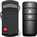 Hampton Bay Ceiling Fan Remote Control Kit, Universal Fan Remote with Light Dimmer, Works 3-Speed AC Ceiling Fans