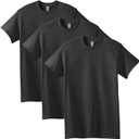 Gildan Adult Heavy Cotton T-Shirt, Style G5000 (Black, XXL)
