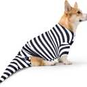 Dog Halloween Costume Sandworm Costume for Dogs Pet Halloween Snake Cosplay Black White Stripes Dog Funny Costumes for Party Medium Large Small Dogs(Medium)