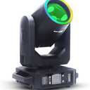 200W LED Moving Head Light with Ring Beam+Spot+18 Rotating Prisms+Rainbow 12 GOBO 8 Color Effect Dj DMX Stage Light Disco Bar