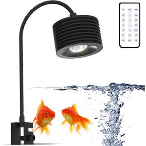 Lominie Aquarium Plant Light LED Aquarium Light Nano Freshwater Fish Tank LED Light for Refugium Planted Tank with Gooseneck