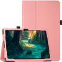Caweet Case for Onn. 10.4" Tablet Pro 2023 Model: 100110603 - Premium Leather Folio Protective Stand Cover with Pencil Holder, Pink