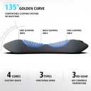 3 in 1 Electric Massage Lumbar Pillow, Equipped with Heating, Vibration, and Traction Functions Spine Triple Fusion Back Massager, Back Massager for Pain Relief deep Tissue