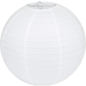 LIHAO 16 Inch White Round Paper Lanterns (10 Pack)