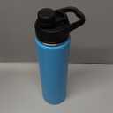 Fijinhom 24 oz Insulated Water Bottle with Handle, 304 Stainless Steel Water Bottles with Wide Mouth, Double Wall Vacuum Sports Water Bottle, BPA Free, Keep Cold and Hot, Monster Blue