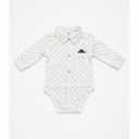 YALLET Baby Boy Clothes Suit, Infant Gentleman Outfits Printed Dress Shirt  0-18M