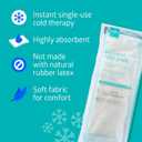 Medline Perineal Cold Packs for Postpartum Care, Absorbent Pad is 4.5" x 14.25" Perfect for your After Delivery Postpartum Essentials Kit - Each