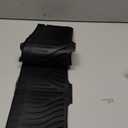 Draining Mat, Black Silicone, Kitchen Sink Splash Guard with Non-Slip and Central Drain Hole, 33 in Length