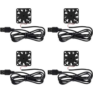 4 Pack USB Brushless Cooling Fan 40mm High Performance DC 5V Speed 4200 RPM for Small Appliances Series Replacement For Desktop