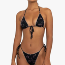 Bikinis Swimsuit Set for Women Swimwear Triangle Bathing Suit Tie String Thong M