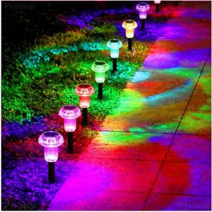 Solar Lights Outdoor Pathway Lights 12 Pack LED Waterproof Color Changing Mushroom Shape for Garden Driveway Walkway Landscape Path Lawn Yard Decor