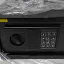 Safe Box with Sensor Light,Security Lock Box Steel Construction Hidden Electronic Safe with Lock0.4 Cubic Feet Wall or Cabinet Anchoring Design for Home, Black
