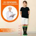 Tisancy 4 Pairs Kids Compression Socks Dinosaur Compression Stockings Knee Length Compression Socks for Kids Boys Girls child Adult Small Feet
