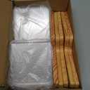 YODAR 5 Pack Clear Acrylic Organizers Shelves for Funko Pop Figures, Invisible Riser Display Shelf for Wall Storage Decor, Floating Display Ledge for Figures Stand Collection, Shining at Night