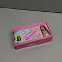 Hair Gem Stamper Kit,Bling Hair Jewels for Girls, Hair Styling Tool with Reusable Shining Diamonds, Christmas Birthday Arts & Crafts Gift for 5-12 Year Old Girl (Pink)