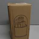 Yieach Rotating Acrylic Makeup Brush Holder with Lid for Vanity,Bathroom,Countertop,Covered Makeup Brushes Organizer,Round Spinning Cosmetic Brushes Holder and Make up Brush Storage with Cover,Pink