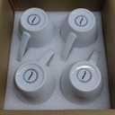 Mfacoy White Coffee Mugs Set of 4, 16 Ounce Mug with Handles, Ceramic Coffee Cups, Porcelain Mugs Sets, Large Coffee Mugs for Coffee, Tea, Hot Cocoa, Milk, Microwave and Dishwasher Safe