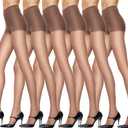 Hanes Women's Non Control Top Sandalfoot Silk Reflections Panty Hose (Barely There), Size: A-B