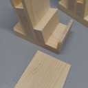 2 Pieces 3-Tier Pine Wood Literature Holder pamphlet display stand Trifold Brochure Organizer Flyer Holder Postcard Display and Countertop Wooden Display Stand Book Display for Magazine Pamphlet