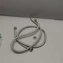 sumerain 48 Inch Length Faucet Flexible Hose 1/2-inch FIP x 3/8-inch Compression Braided Stainless Steel Supply Lines for Bathroom Faucet, Pack of 2