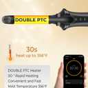 Cordless Curling Iron,4000 mAh Cordless Hair Curler,3 Temp Setting Mini Travel Battery Powered Curling Iron,2 in 1 Portable Hair Straightener and Curler