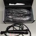 5 in 1 Curling Wand Set: Ohuhu Curling Iron Wand 5Pcs 0.35 to 1.25 Inch Interchangeable Ceramic Barrel Heat Protective Glove 2 Clips Dual Voltage Hair Curler for Girl Women Mother's Day Gift Black