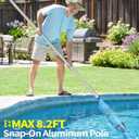 KimPump Cordless Pool Vacuum Cleaner with 4 Filter Bags Up to 20.5 GPM