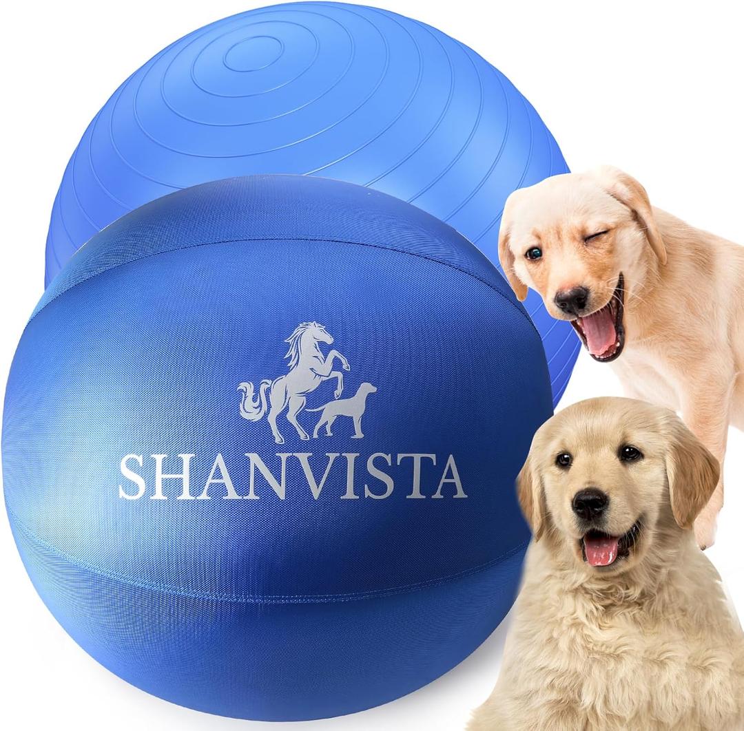 Herding Ball for Dogs 18" - Heavy Duty Herding Ball for Australian Shepherds & Border Collies - Durable Training Toy for Small/Medium Breeds - Outdoor & Backyard Play (Blue)