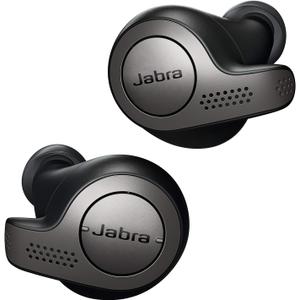 Jabra Elite 65t Alexa Enabled True Wireless Earbuds with Charging Case IP55 rated - Titanium Black