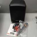 Pyle Bluetooth Karaoke PA Speaker - Indoor / Outdoor Portable Sound System with Wireless Mic, Audio Recording, Rechargeable Battery, USB / SD Reader, Stand Mount - for Party, Control - PSBT65A Black