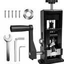 Wire Stripper Machine, 2-in-1 Drill-Powered & Hand Crank Manual Wire Stripping Tool, Alloy Cable Peeler for 1-16mm (0.06"-0.62") Scrap Copper Recycling, W/Replaceable Blades & Toolkit (Black)