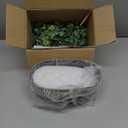 Dahey Artificial Eucalyptus Faux Plants Indoor for Farmhouse Home Decor Fake Potted Plants in Rustic Rectangular Pots Table Centerpiece for Bathroom Laundry Living Room Greenery Decor, Black