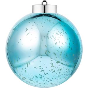XmasExp 8in Large Christmas Ornaments Christmas Ball Ornaments Giant Tree Decoration Shatterproof Decorative Hanging Balls for Holiday Party Decor(Light Blue, 1pcs)