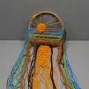 Artilady Sunset Wall Art Dream Catcher - Macrame Wall Hanging Large Dreamcatchers, Hand Woven Boho Tapestry Colorful Sun Wall Decor for Bedroom Nursery Living Room Nursery (Sunset)