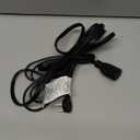 Elecan Flat Plug Extension Cord 12 Ft with Slim Space-Saving Plug Design, Thin Flat Cable Low Profile Power Cord 3 Prong Grounded Wire, 16 Gauge 13 A/125 V-Black-ETL Certified